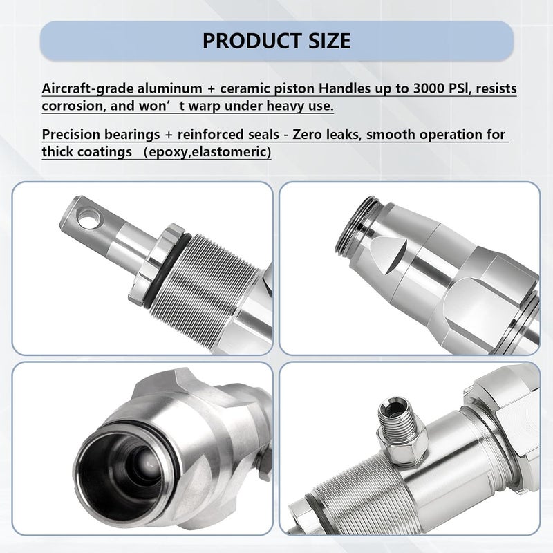 KUEDPEZ 246428 Airless Spray Pump Compatible with Graco Ultra, Nova, and Max II 390 395 490 495 595 and LineLazer 3400 Series sprayers, Replace 246-428 - Image 4
